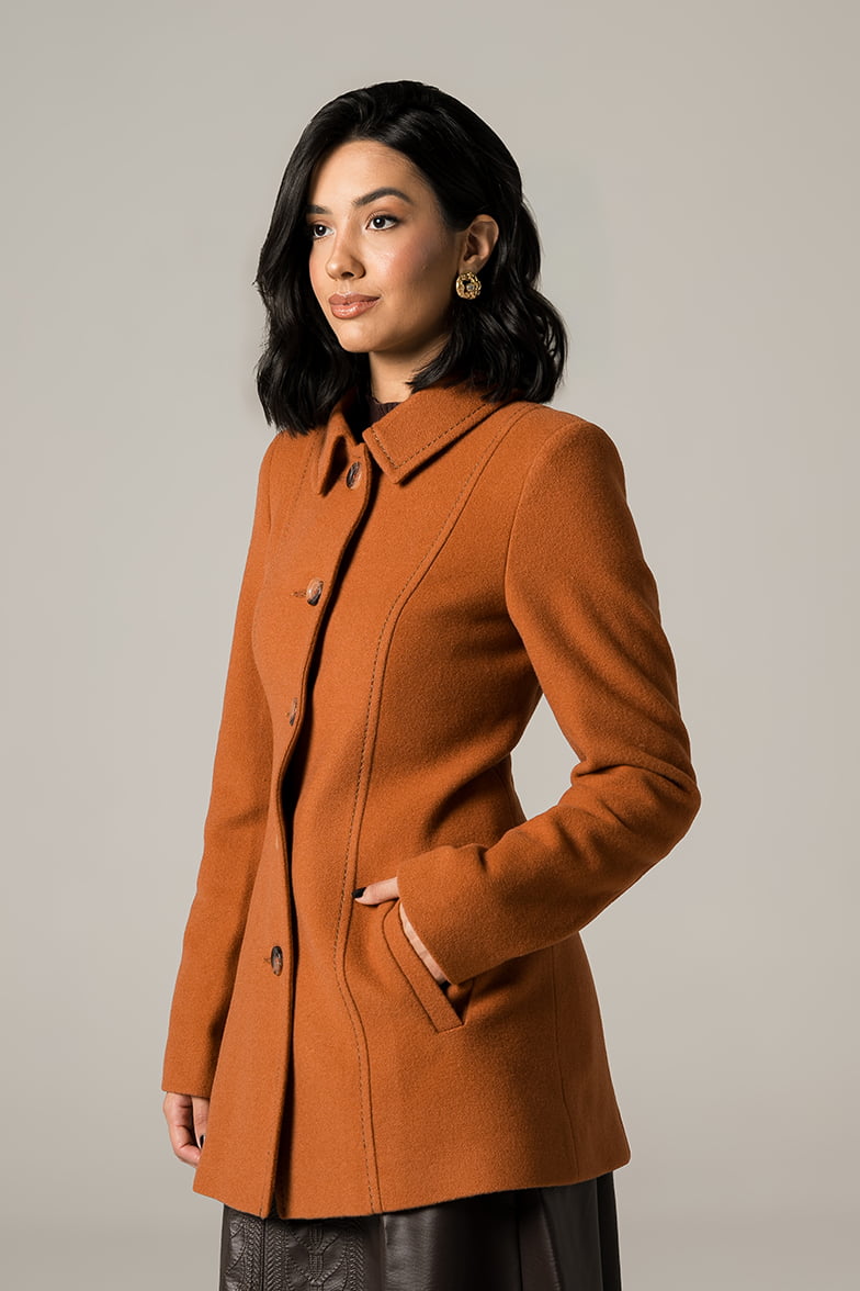 Lã Batida Casaquinho Feminino Curto Lã Batida PromoÃ§Ã£o De