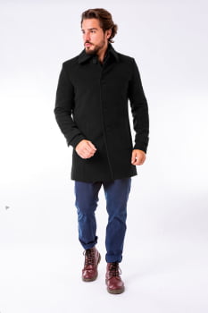 Casaco masculino preto