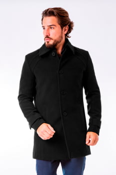 Casaco masculino preto