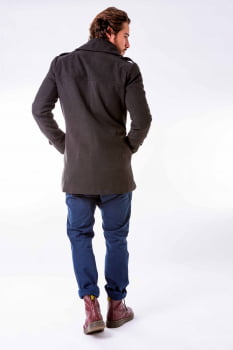 Casaco masculino cinza