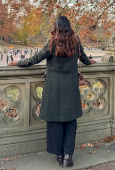 Casaco de lã Espinha de peixe