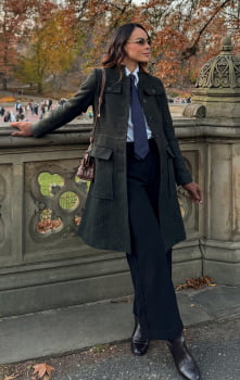 Casaco de lã Espinha de peixe